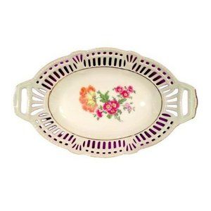 Schwarzenhammer Bavaria Floral 8” Handled Dish